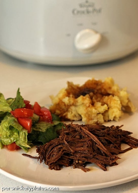 Slow Cooker Roast Beef | Persnickety Plates