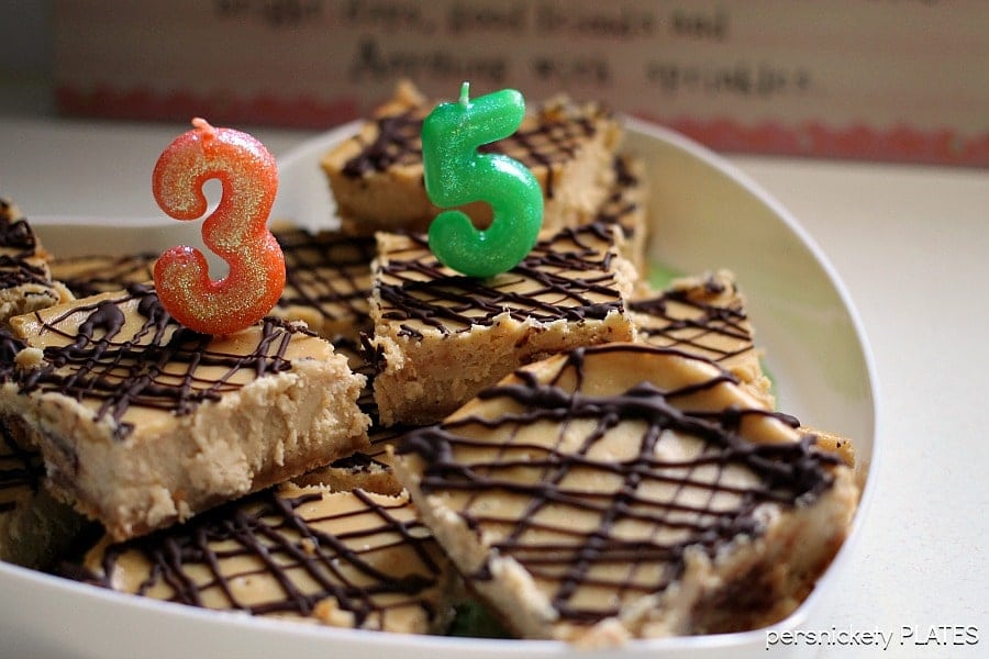 Reese's Peanut Butter Cup Cheesecake Bars | Persnickety Plates