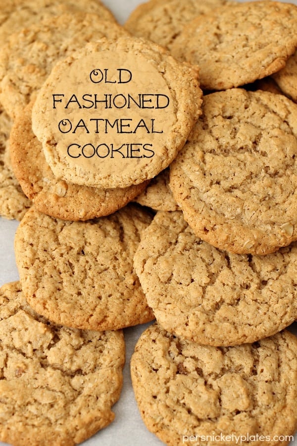 Old Fashioned Plain Oatmeal Cookies | Persnickety Plates