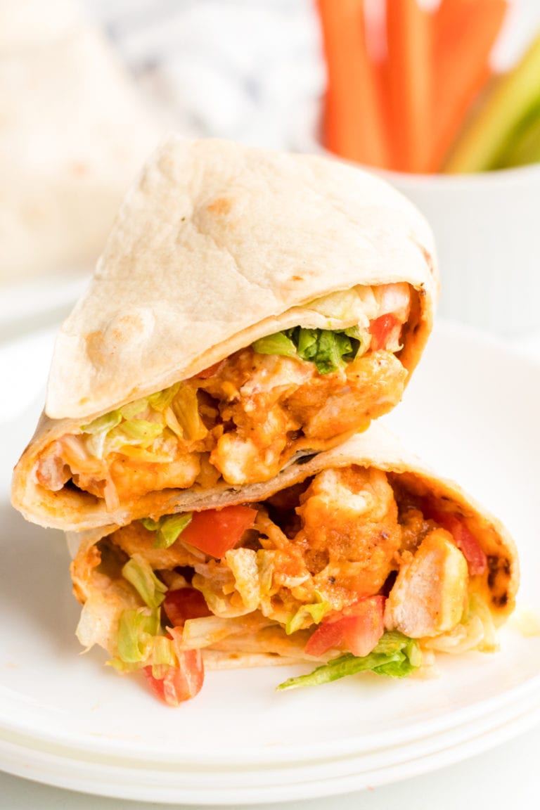 Buffalo Ranch Chicken Wrap (Buffalo Wild Wings copycat)