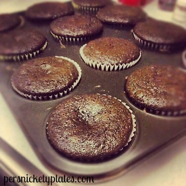 Chocolate Ghirardelli Chocolate Chip Cupcakes