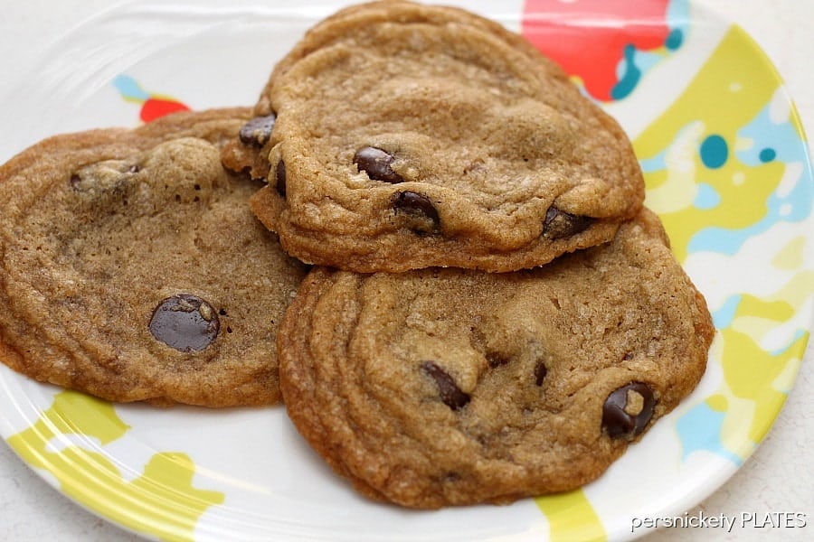 Coconut Oil Dark Chocolate Chip Cookies Coconut Oil Dark Chocolate Chip Cookies are easily one of my top 10 favorite cookies! These soft and chewy cookies are perfect with rich dark chocolate chips and a crispy outer edge.