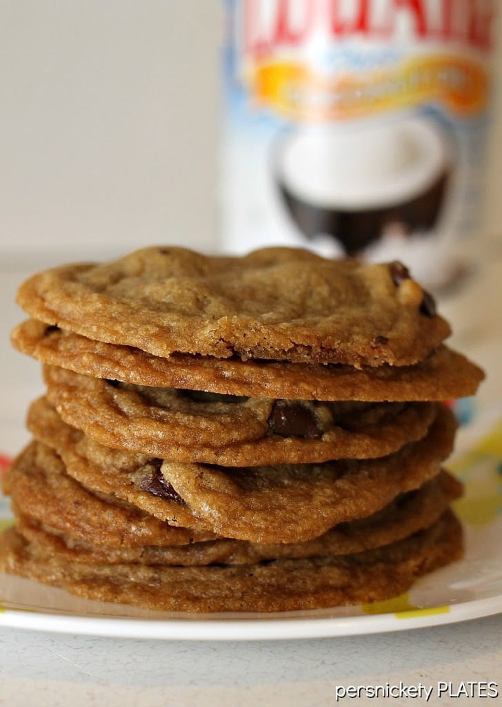 Coconut Oil Dark Chocolate Chip Cookies Coconut Oil Dark Chocolate Chip Cookies are easily one of my top 10 favorite cookies!