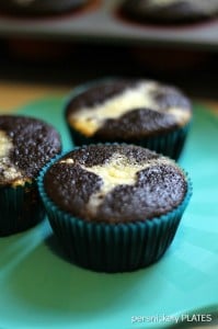 Cheese Cake Filled Black Bottom Cupcakes