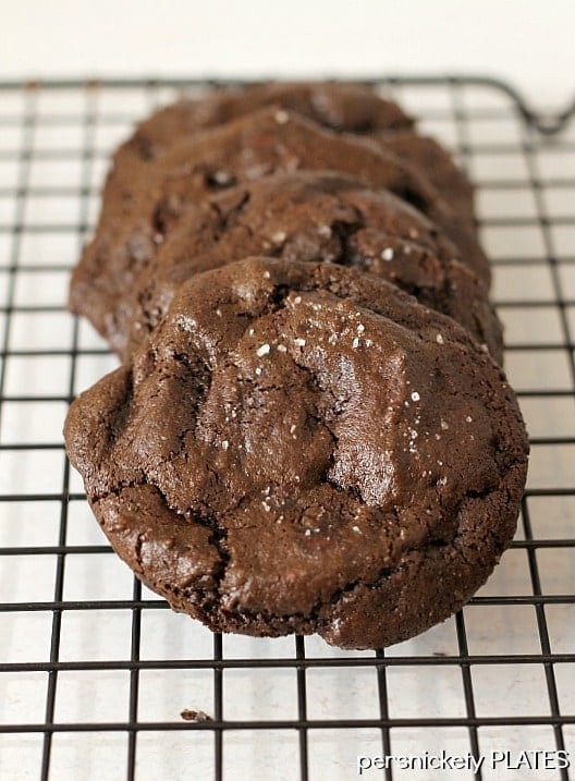 Olive Oil and Sea Salt Brownie Cookies Olive Oil and Sea Salt Brownie Cookies taste so rich and fudgey, like a chewy brownie should!