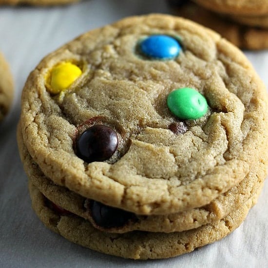 Brown Sugar M&M Cookies