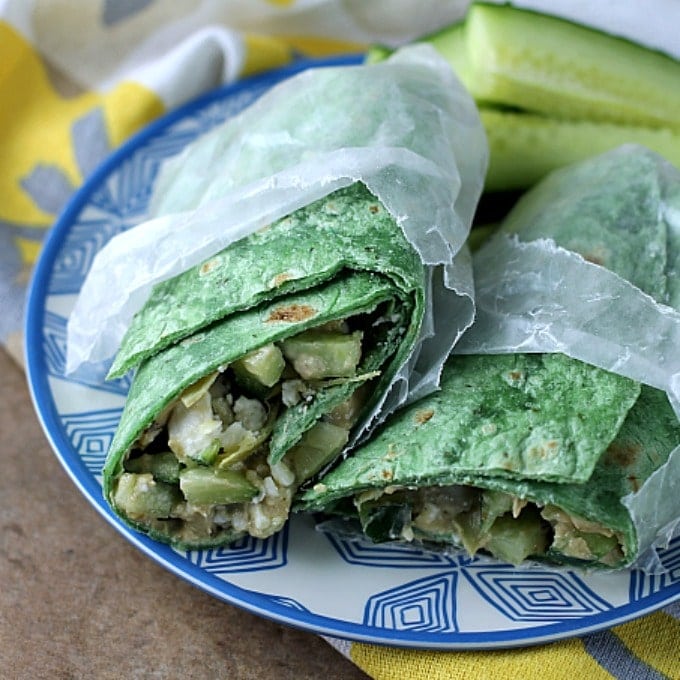 Vegetarian Mediterranean Wrap