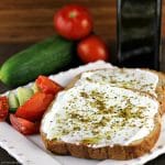 Labneh Za'atar Toast takes just a few simple ingredients but it comes together for a quick, filling, and healthy meal. | Persnickety Plates
