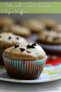 Persnickety Plates: Buttermilk Dark Chocolate Chip Muffins