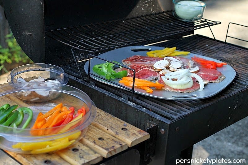 Grilled Philly Cheese Steak Sandwiches {& Gourmet Grillware Giveaway} | Persnickety Plates Grilled Philly Cheese Steak Sandwiches {& Gourmet Grillware Giveaway} | Persnickety Plates