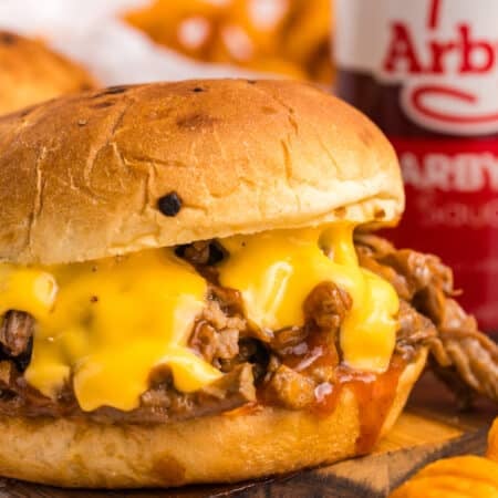 arby's copycat beef 'n cheddar sandwich.