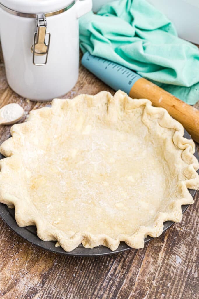unbaked pie crust.